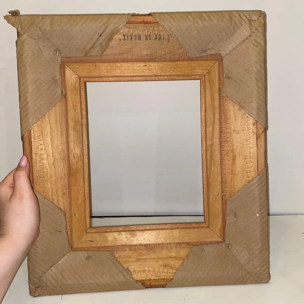 Wooden picture frame no glass. 10 x 8